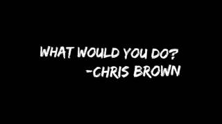 Chris Brown - What Would You Do
