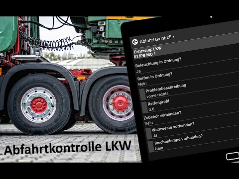 LKW Abfahrtkontrolle mit App | Fahrzeugortung | Abfahrtskontrolle LKW | GPS Ortung | mobileObjects