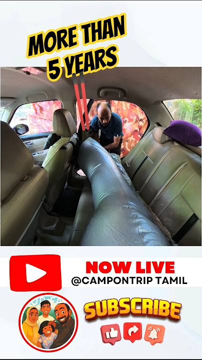 Amazon Car Inflatable Bed Review 🚗💤 | Best Travel Comfort Setup for Long Drives! #Shorts
