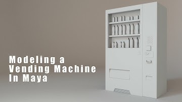 How To Model A Vending Machine in Maya Part 6 -- Products