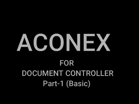 What is Aconex Basics I Sabir Saifi