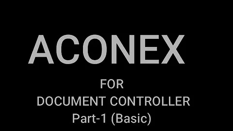 What is Aconex Basics I Sabir Saifi