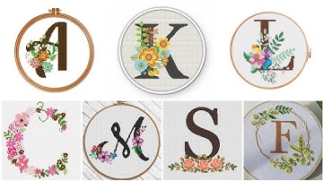 Beautiful Alphabet Cross Stitch Embroidery Designs || Letest and Impressive Alphabet Ideas