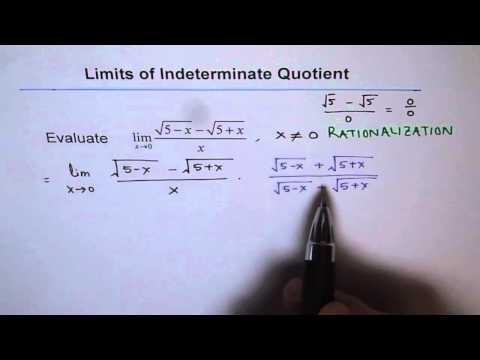 Evaluate Limit by