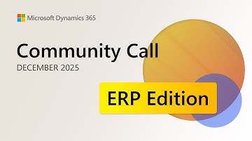 December 2025 Dynamics 365 CRM Community Call