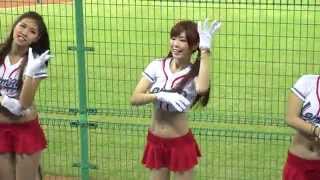 20150403賽後教學 好棒棒的Lamigo + 三振他 Lamigirls  Eli 倪倪