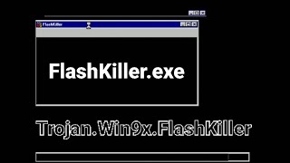 Trojan.Win9x.FlashKiller (FlashKiller.exe) in Limbo PC Emulator