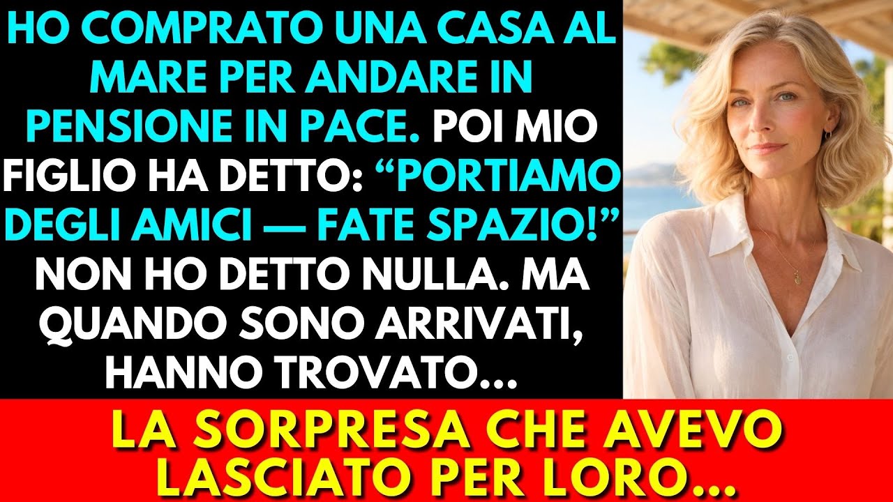 “Restiamo Nella Tua Casa Al Mare, Mamma!” Disse Mio Figlio — Ma Non Era L’unico Ospite