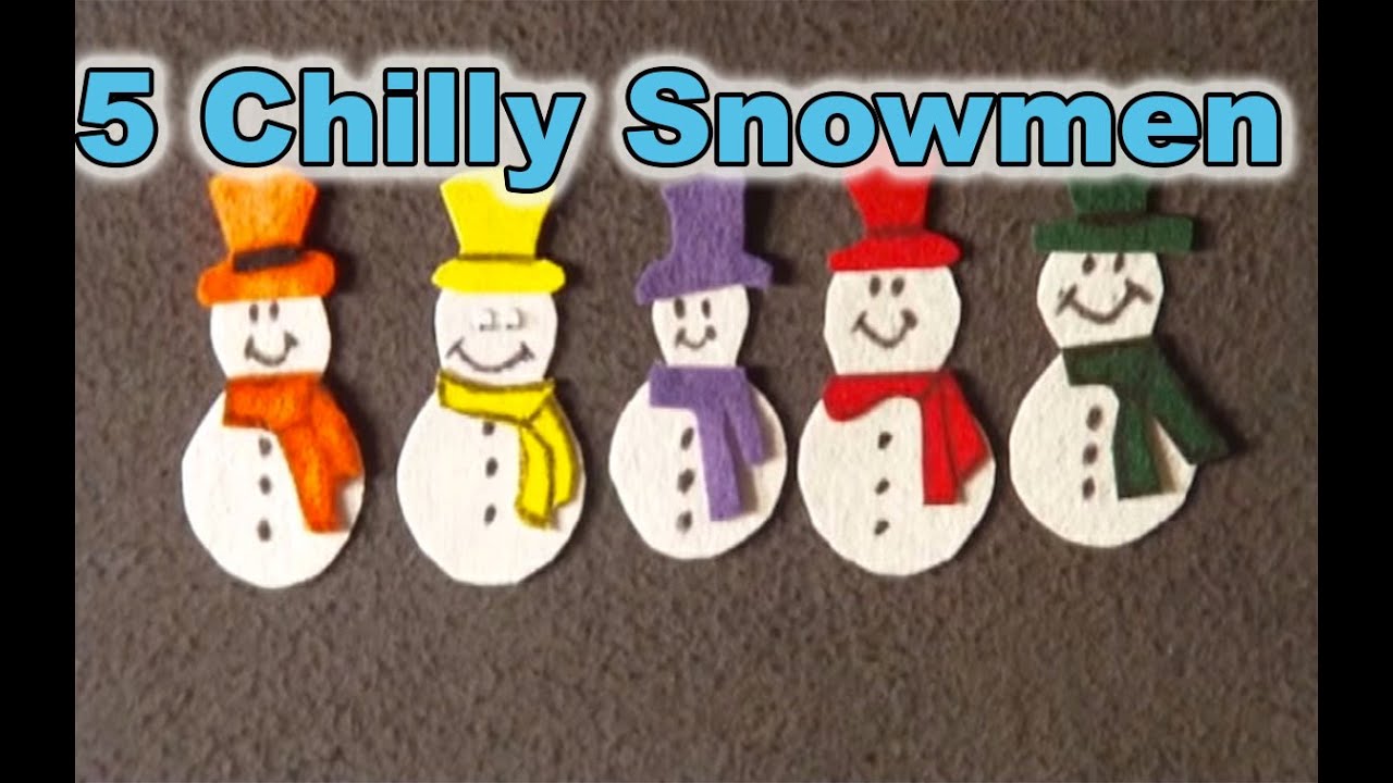 Download Winter Preschool Songs - 5 Chilly Snowmen song - Littlestorybug - YouTube
