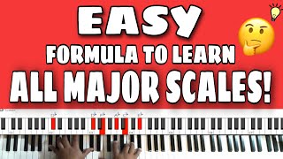 LEARN MAJOR SCALES EASY! Piano Lesson/Tutorial