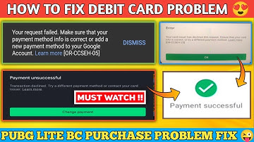 Debit Card Problem Problem Solved 🤑 | Your Card Issuer has decided problem fix | Or-ccseh-05