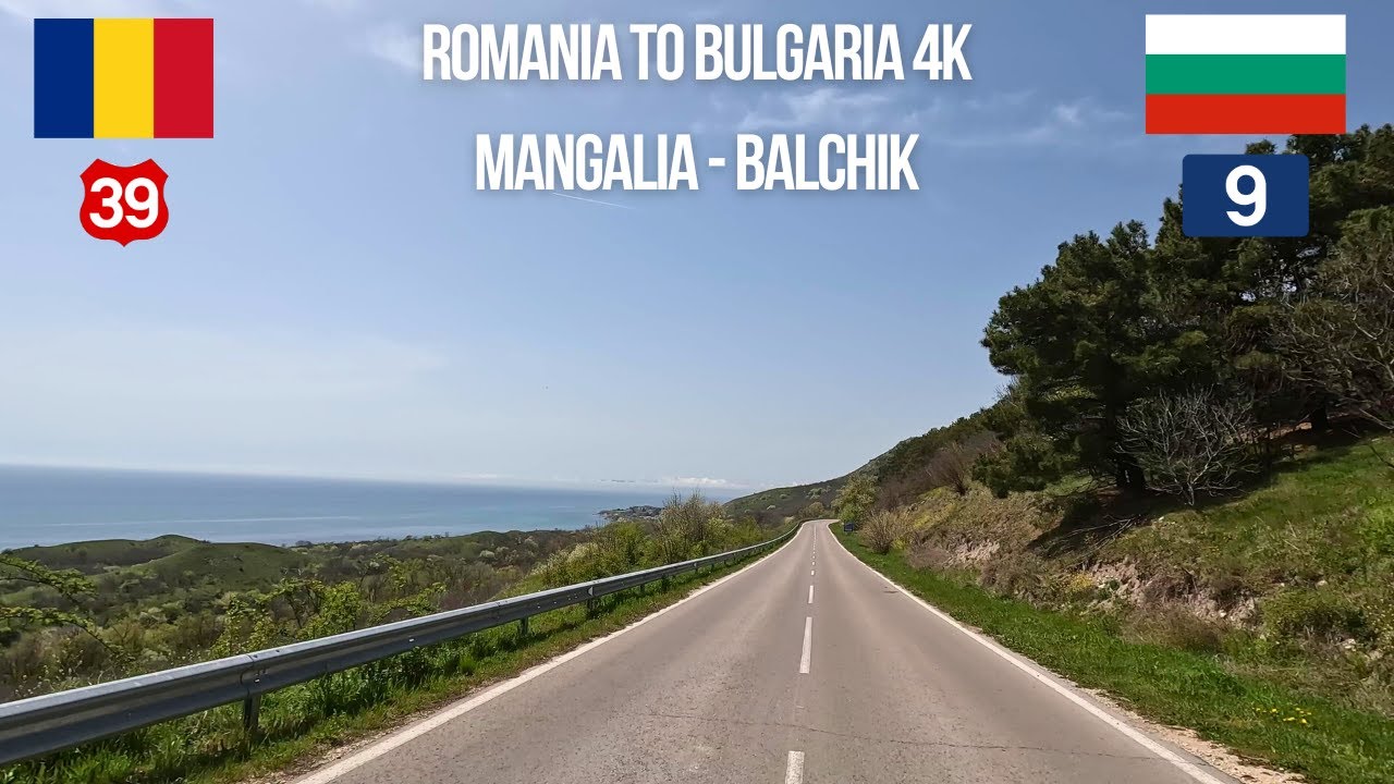 Driving Romania to Bulgaria Mangalia to Balchik (Балчик)