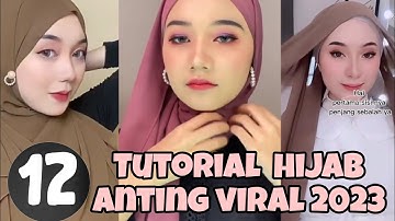 12 Tutorial Hijab Anting Viral 2023 ✅ Hijab Hari Raya, Hijab Kondangan, Hijab Viral Di tiktok‼️