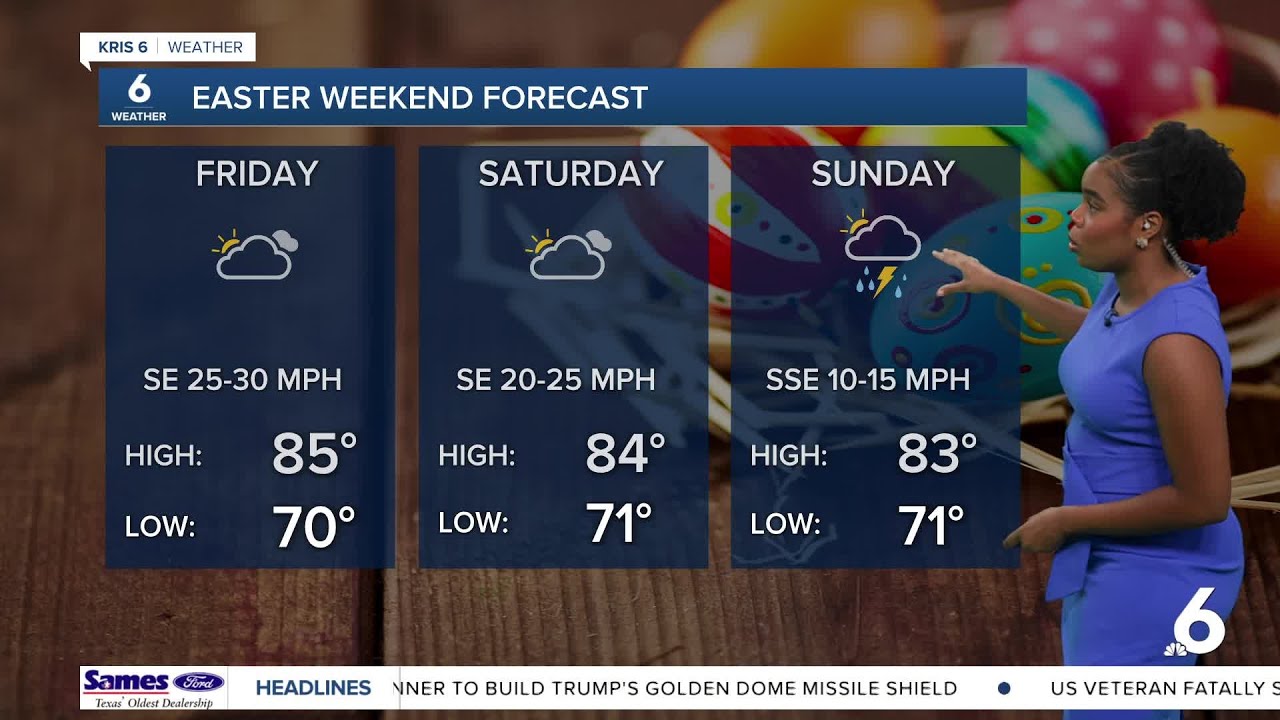 Windy & muggy with showers on the way for Easter weekend - YouTube
