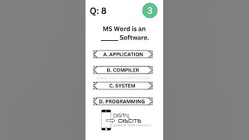 MS Word is an ______ Software. #mcqs #fia #css #fpsc #mcqsseries #pcs #pms #viral #ppsc #quiz