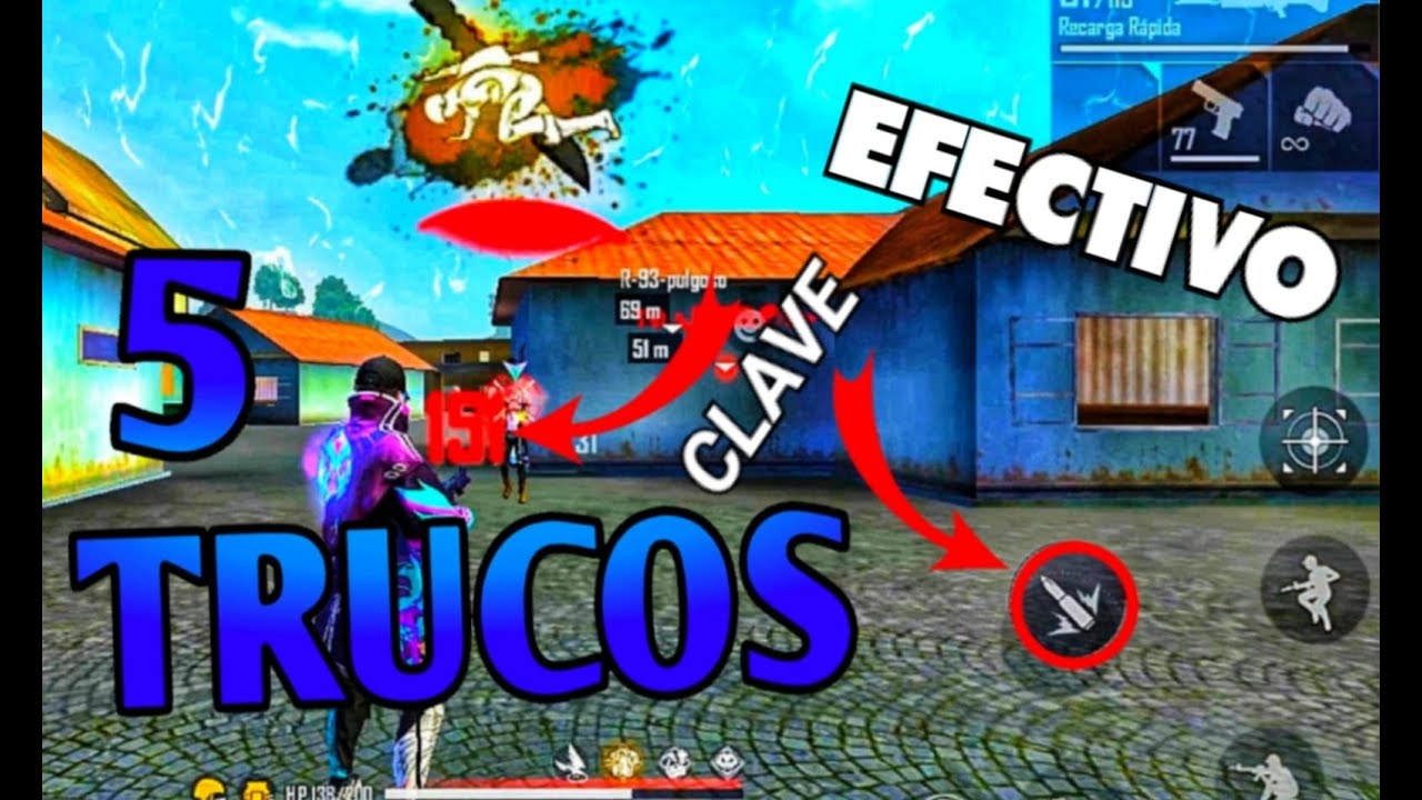 COMO LEVANTAR MIRA | 5 TRUCOS PARA SUBIR MIRA CORRECTAMENTE EN FREE FIRE -  YouTube