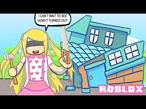 I Tried Building A House Blindfolded In Bloxburg Roblox Bloxburg Youtube - build battle roblox bloxburg 2019