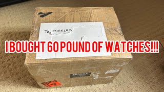 I bought a mystery box of 60 pounds of vintage watches