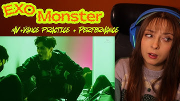 Reacting to EXO Monster (MV + Dance Practice + Performance) (audio issues)