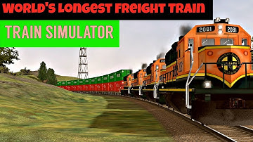 World Longest Freight Train ||MSTS Open Rails || Train Simulator