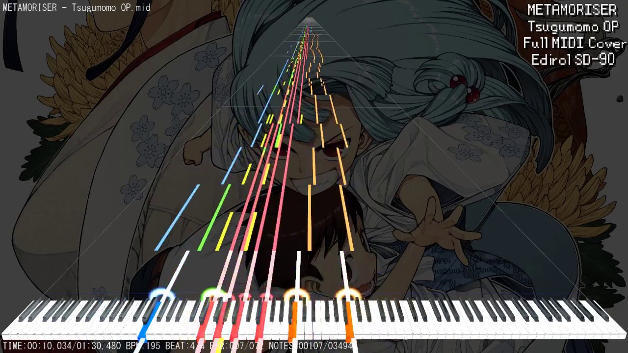 Midi Dl Metamoriser Tsugumomo Op Edirol Sd 90 Midi Cover Youtube