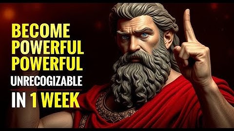 Become Unrecognizable in 7 Days – The Stoic Blueprint for Life Transformation