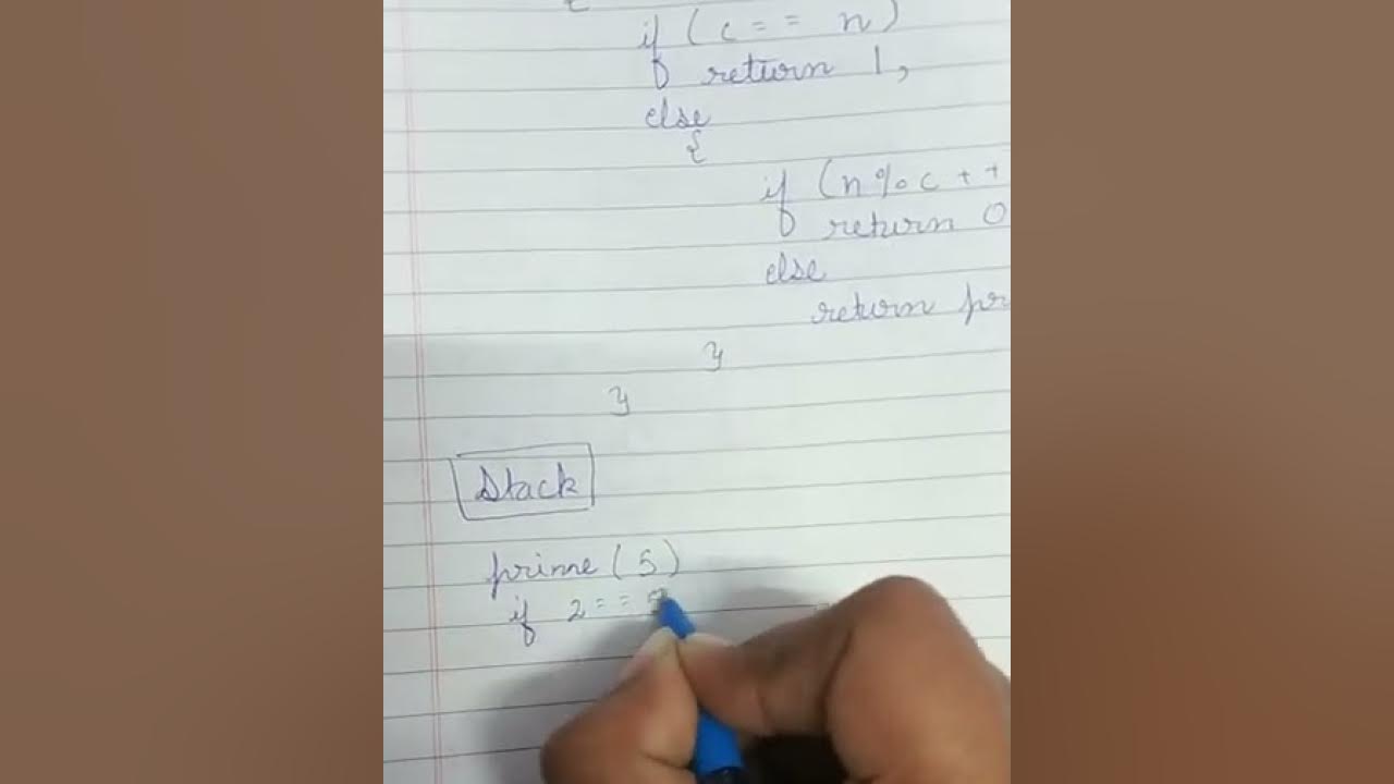 PRIME NUMBER USING RECURSION || JAVA || ISC CLASS 11 & 12 - YouTube