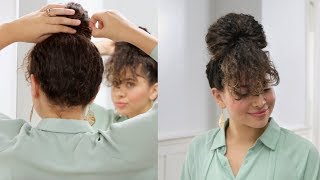 The Doable Updo: Faux Fringe