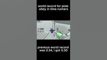 world record for pixel obby in time runners