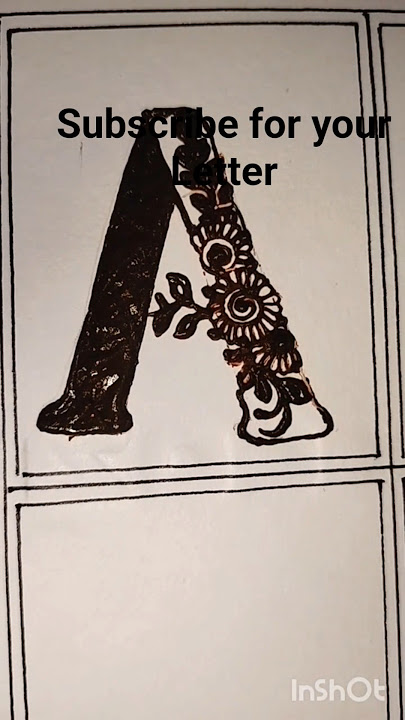 mehandi se letter banaye #shortvideo #mehndi #A-Z #Amehandidesign #tagyourlove