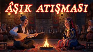 Âşik Atişmasi Karşıdan Yâr Gelir Bağlama Ile Erkek & Kadın Düet 🎵 Resimi