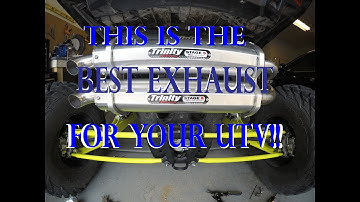 TRINITY RACING EXHAUST VS STOCK POLARIS EXHAUST.... NO COMPARISON