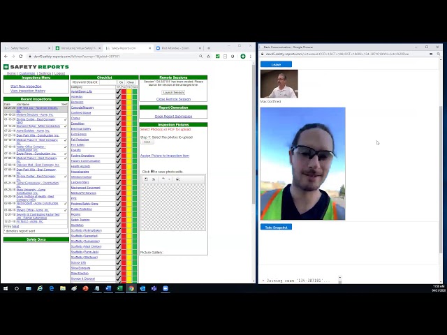 Virtual Safety Reports Demo - How to conduct remote inspections