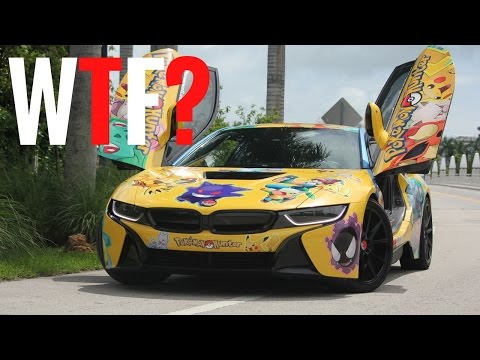 Pokemon Go BMW i8 Public Reaction | Exotic Car Rental Miami &amp; NYC