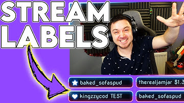 🏷️ How to Add Stream Labels - New Follower, Bits [Two Methods!]