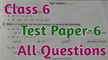 RS Aggarwal Class 6 Chapter 6 Simplification | Full Solutions Test Paper 6