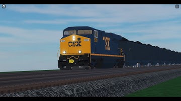 CSX ES40DC Leads Solo Coal train