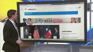 WFAA hosts Facebook Live after Texas debate