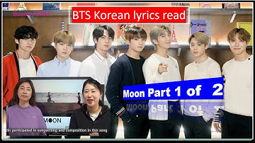 BTS Lyrics study/Learn Korean with BTS Songs/Moon 1 of 2