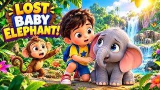 Details Lost Baby Elephant! | Leo & Bobo's Jungle Adventure | Kids Stories | 3D Animation Update
