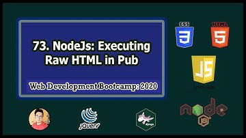 Backend Tutorial: Using raw HTML in Pug template engine | Web Development Tutorials #73