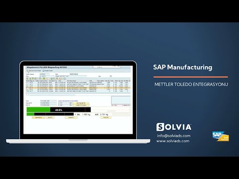 SAP Manufacturing - Mettler Toledo Integration