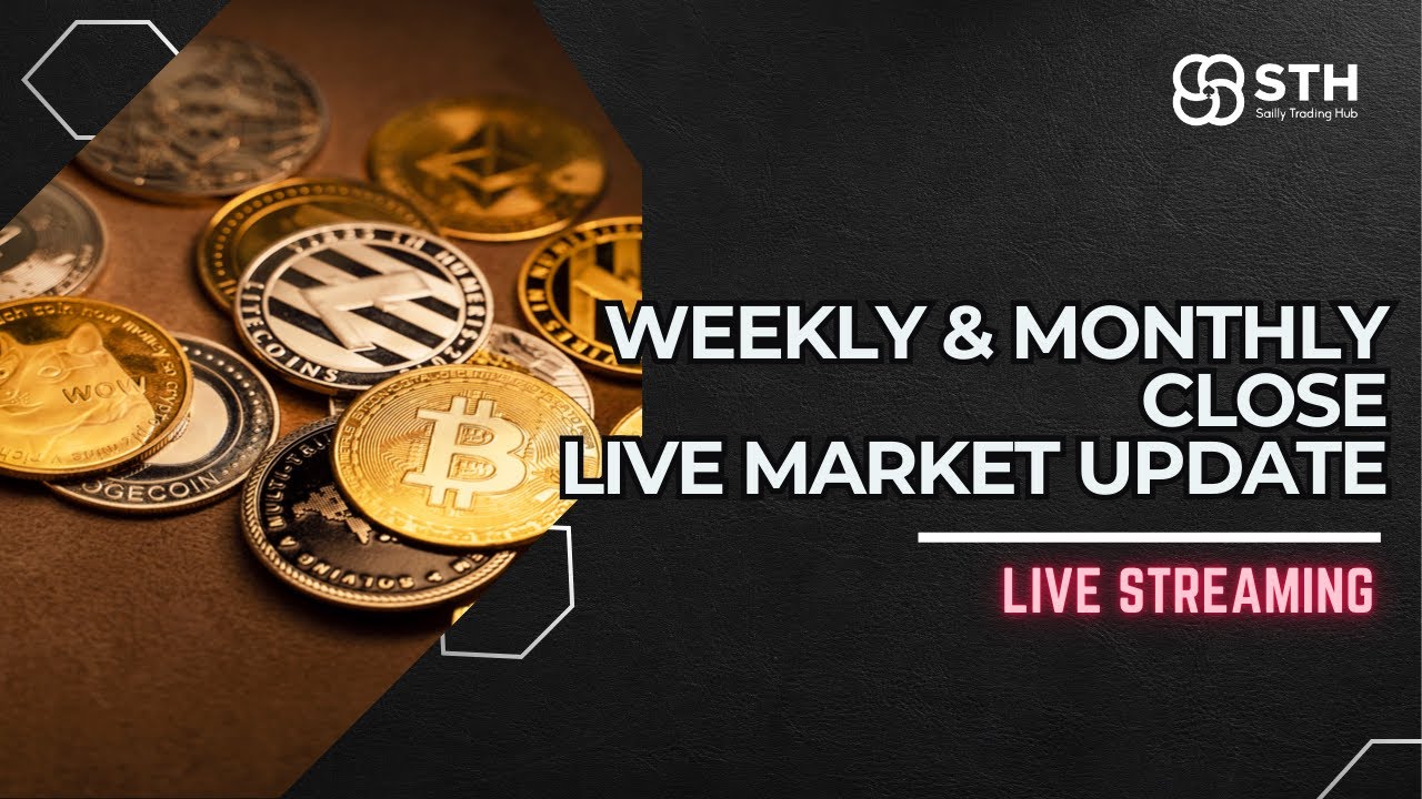 Live Streaming - Bitcoin Monthly & Weekly Close | Altcoins Live Analysis | 
