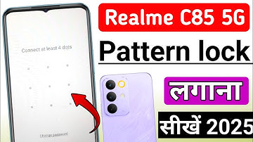 Realme c85 5g me screen lock kaise lagaye | realme c85 5g me pattern lock kaise lagaye