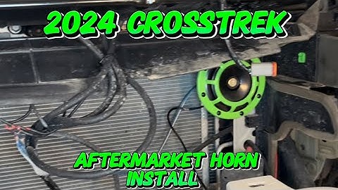2024 Subaru Crosstrek- Aftermarket Horn Installation + Bumper Removal