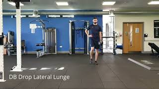 DB Drop Lateral Lunge