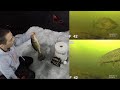 ICE FISHING with UNDERWATER CAMERA - Walleye, Bass, Pike & Bluegills!