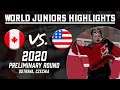 Canada vs. USA 2020 World Junior Championships Extended Highlights