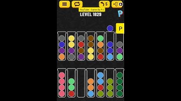 Game : ball sort puzzle level 1829 ; puzzle game solve