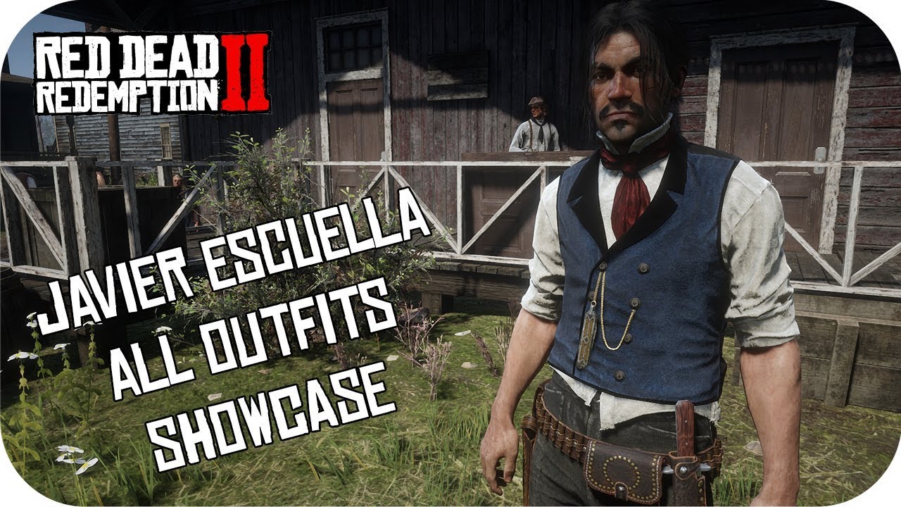 All Outfits Showcase RDR2 Javier Escuella Model Outfit Changer] - YouTube